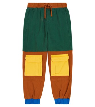 Colorblocked cotton jersey sweatpants | Stella McCartney Kids