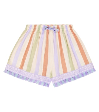 August striped cotton shorts | Zimmermann Kids