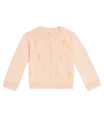 Baby floral cotton cardigan | Stella McCartney Kids