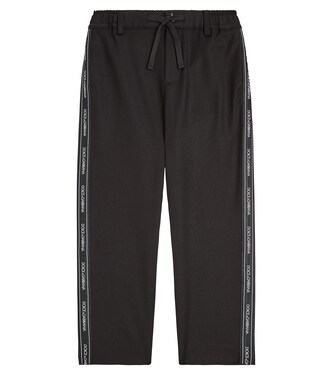 Logo wool track pants | Dolce&Gabbana Kids