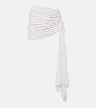 Minifalda fruncida con abertura | Christopher Esber