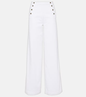 High-rise wide-leg pants | Frame