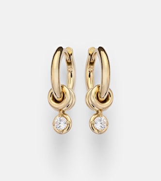 Boucles d'oreilles Zahra Micro en or 18 ct et diamants | Spinelli Kilcollin