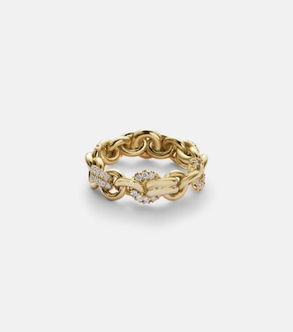 Anello Fused Serpens Medium in oro 18kt con diamanti | Spinelli Kilcollin