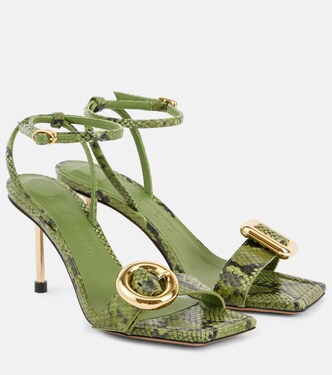 Les Sandales Regalo croc-effect leather sandals | Jacquemus