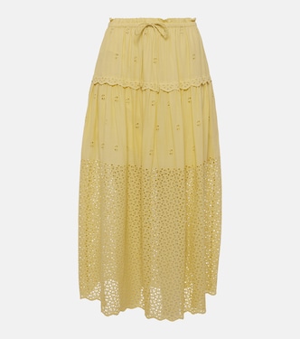 Lucia cotton voile maxi skirt | Ulla Johnson