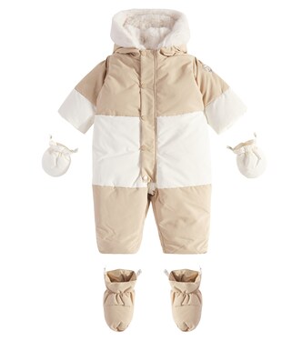 Baby Daegon colorblocked down snowsuit | Bonpoint