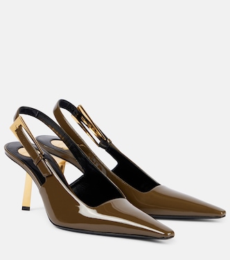 Lee 75 patent leather slingback pumps | Saint Laurent