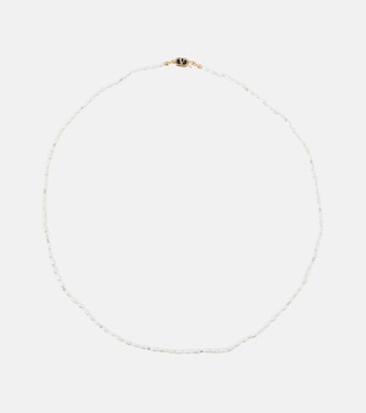 Faux pearl and enamel necklace | Valentino