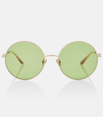 VLogo oversized round sunglasses | Valentino