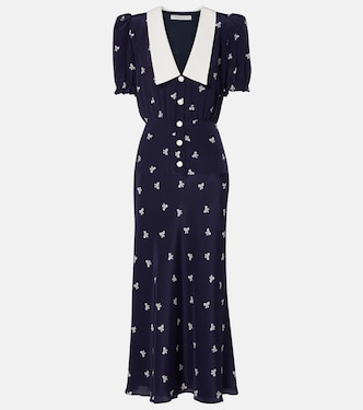 Bedrucktes Midikleid aus Seide | Alessandra Rich