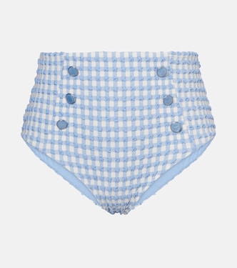 Ginger gingham bikini bottoms | Simkhai