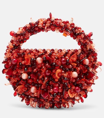 Coral Mini embellished tote bag | Clio Peppiatt