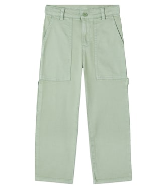 Appliqué cotton-blend cargo pants | Stella McCartney Kids