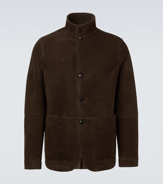 Il Conte shearling-trimmed suede jacket  | Zegna