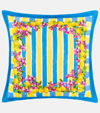 Taormina striped cotton cushion | Dolce&Gabbana Casa