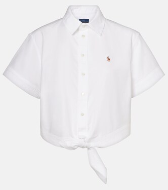 Cropped cotton shirt  | Polo Ralph Lauren