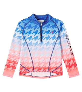 Ombré houndstooth ski top | Perfect Moment Kids