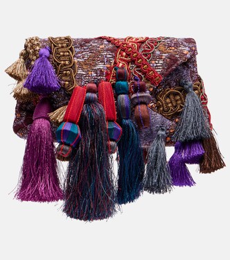 Pochette en jacquard à ornements | Dries Van Noten