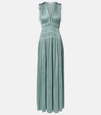 Robe longue Tasneem en satin | Ulla Johnson