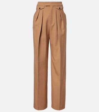 Virgin wool gabardine wide-leg pants | Chloé