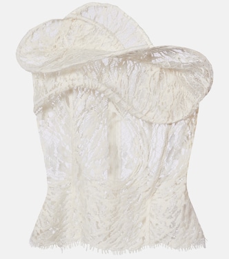 Cotton-blend lace top | Magda Butrym