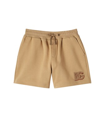 DG cotton jersey shorts | Dolce&Gabbana Kids