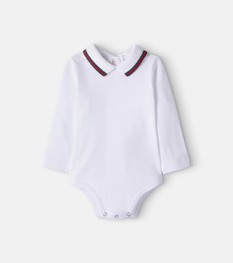 Baby Spieler Web Stripe aus einem Baumwollgemisch | Gucci Kids