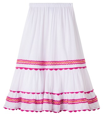 Rock aus Baumwolle mit Häkelstrick | Tartine et Chocolat