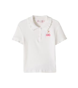 Gina embroidered cotton polo shirt | Bonpoint