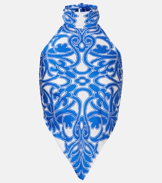 Guilia printed halterneck top | Poupette St Barth