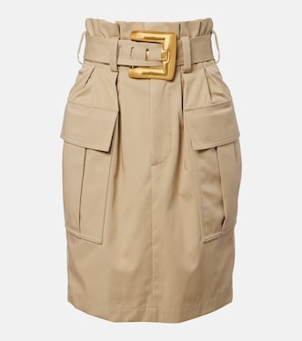 Jupe midi en coton | Balmain