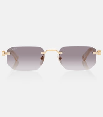 نظارات شمسية مستطيلة Signature C | Cartier Eyewear Collection