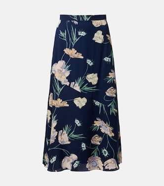 Falda midi floral | Erdem