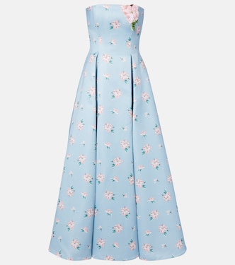 Nora floral bustier gown | Leo Lin