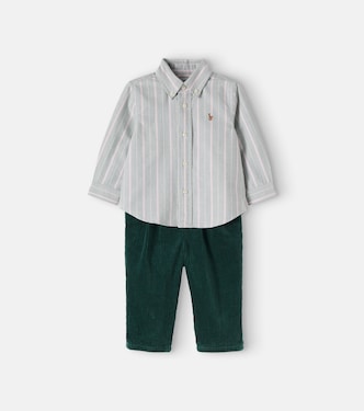 Baby cotton shirt and pants set | Polo Ralph Lauren Kids