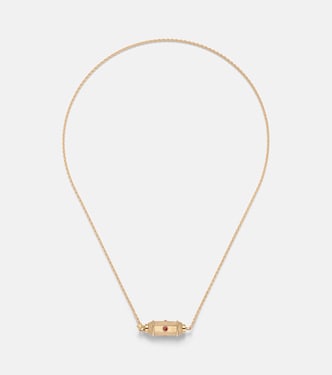 Collar Coco Micro de oro de 18 ct con rubíes | Marie Lichtenberg