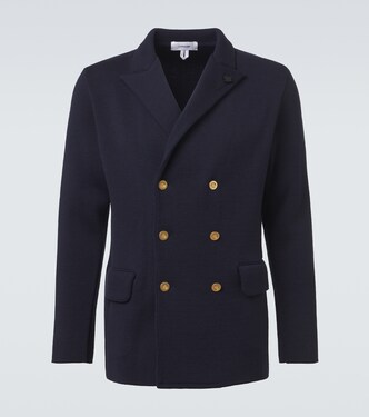 Double-breasted virgin wool blazer | Lardini