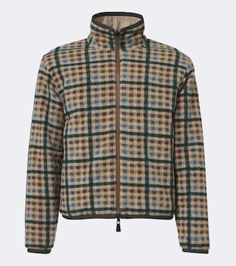 Reversible plaid ski jacket | Moncler Grenoble