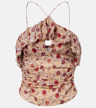 Dijimia printed ruffled cotton top | Marant Etoile