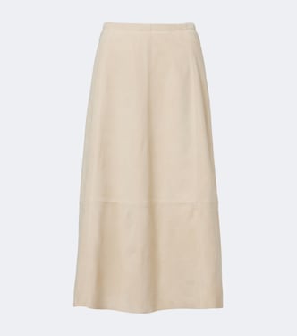 Suede midi skirt | Vince