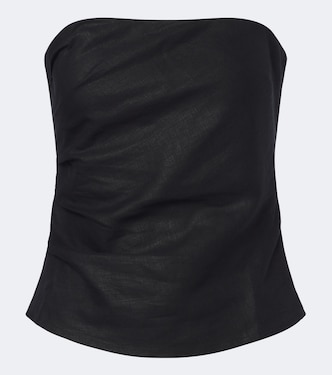 Top bustier Alzira en lin | Faithfull