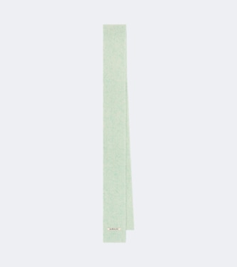 Ribbed-knit cashmere scarf | Auralee
