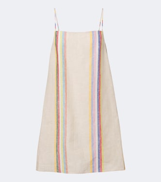 Laura striped linen minidress | Staud