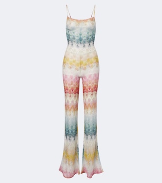 Lamé sheer open-back jumpsuit | Missoni