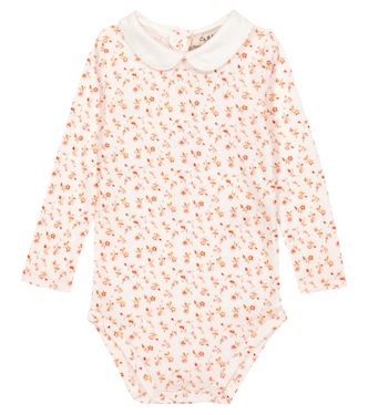 Bebé - body Limpet de algodón floral | Caramel
