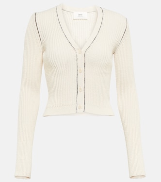 Ribbed-knit cardigan | Ami Paris