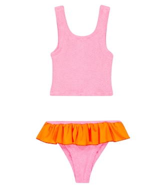 Olive ruffled bikini | Hunza G Kids