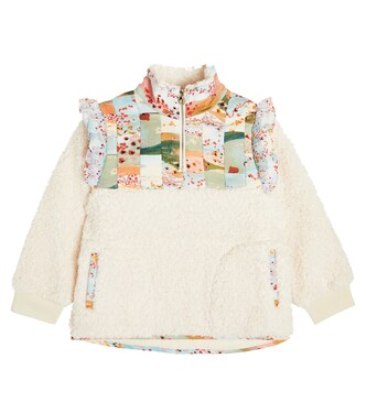 Patchwork fleece jacket | Chloé Kids