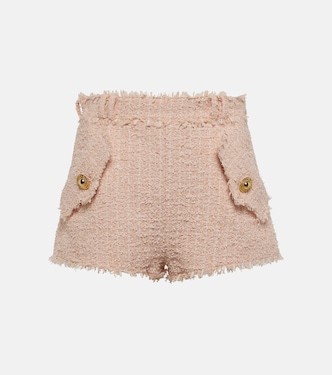 High-rise tweed shorts | Balmain
